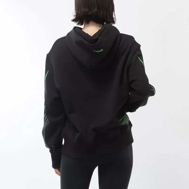 Reebok PLEASURES HOODIE Sweatshirt Unisex Black-5