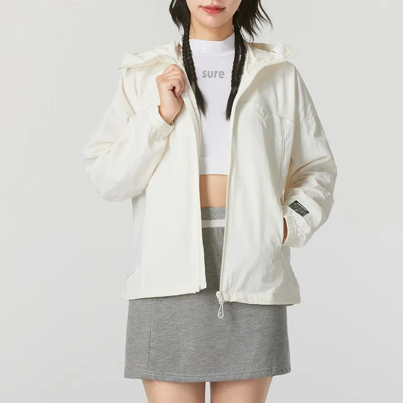PUMA Jackets Coats Women's Ecru-4