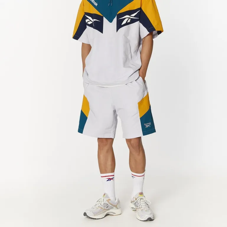Reebok TWIN VECTOR Casual Shorts Men's White-2