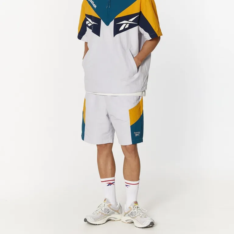 Reebok TWIN VECTOR Casual Shorts Men's White-4