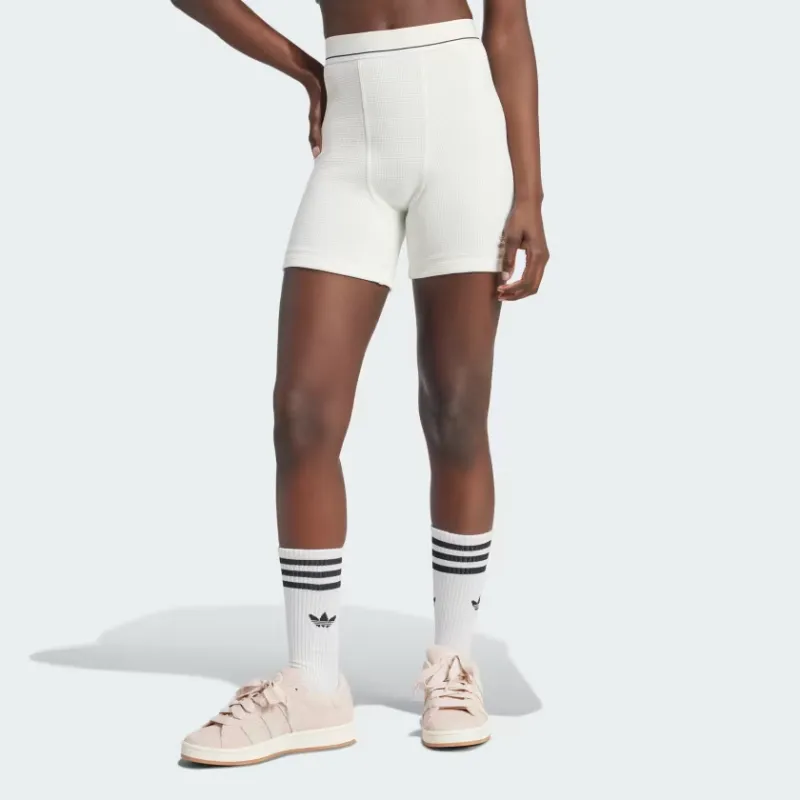 Adidas Women's Waffle Boxer Shorts Cloud White-1