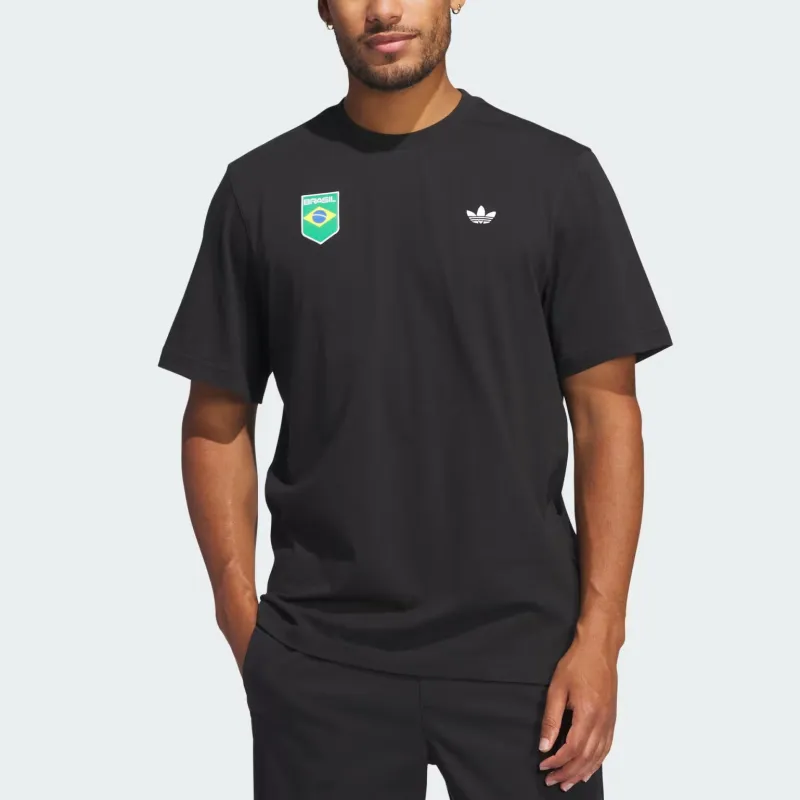 Adidas Originals Skateboarding BRASIL CRIOLA T-Shirt Men's Black-2