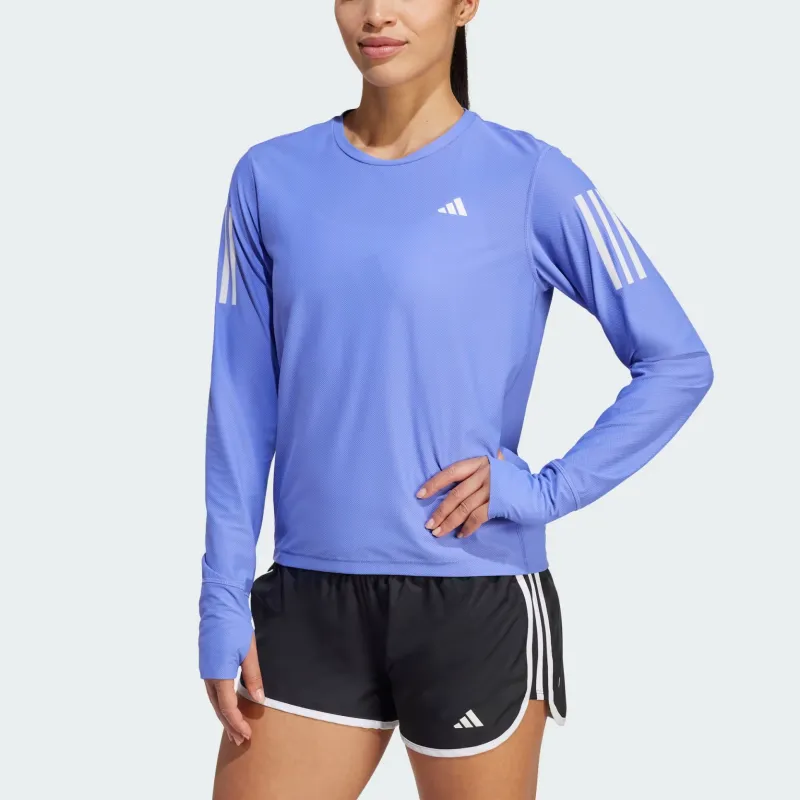 Adidas Free Shipping With AdiClub Own The Run Long Sleeve Tee-1