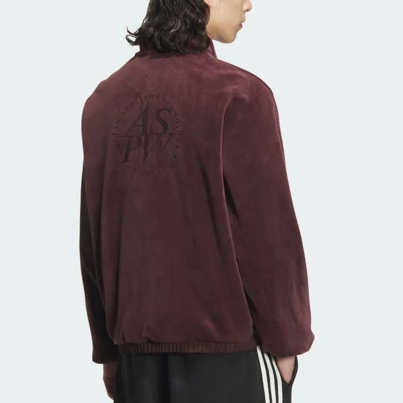 Adidas FW24 Jackets Coats Unisex Dark Gray Brown-3