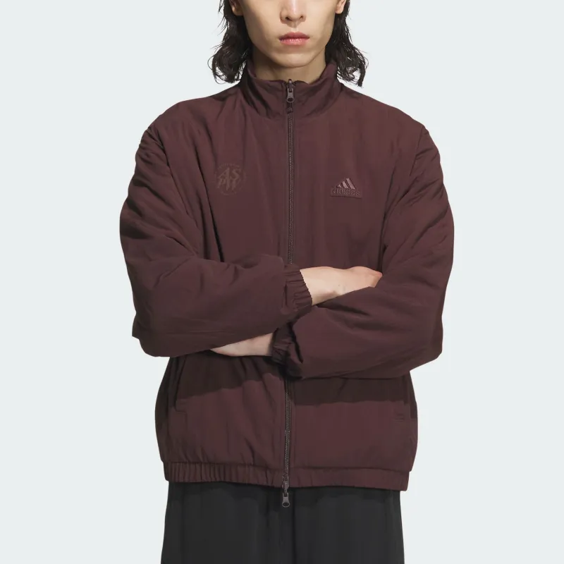 Adidas FW24 Jackets Coats Unisex Dark Gray Brown-1