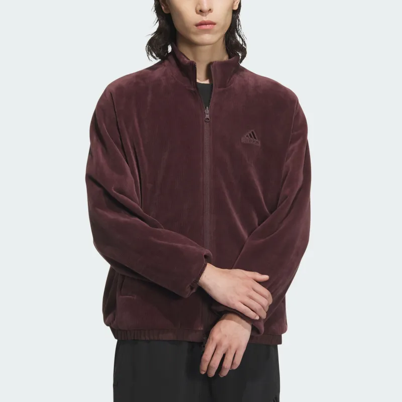 Adidas FW24 Jackets Coats Unisex Dark Gray Brown-2