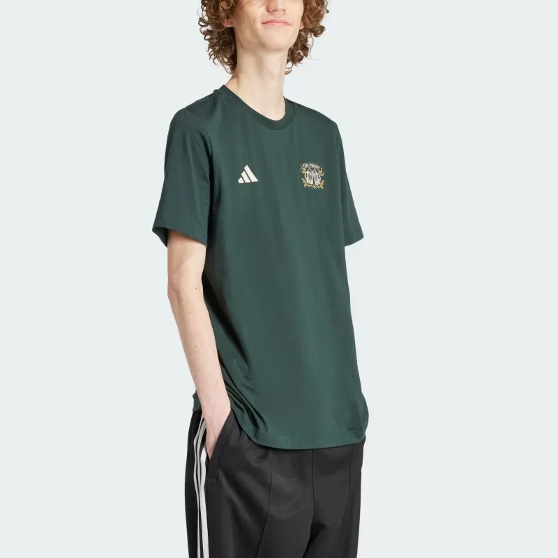 Adidas Wiesn Football Graphic T Shirt Men's Dark Shadow Green-3