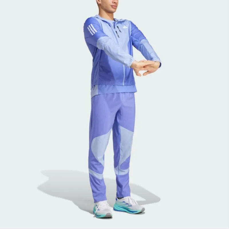 Adidas AEROREADY Run Knitted Sports Pants Men's Half-Cobalt Blue / Sparkling Blue-3