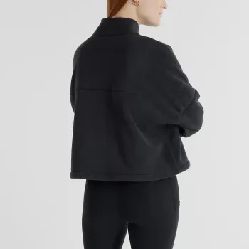 New Balance Half Zip Polar Fleece Velvet feel Coat Women's Black