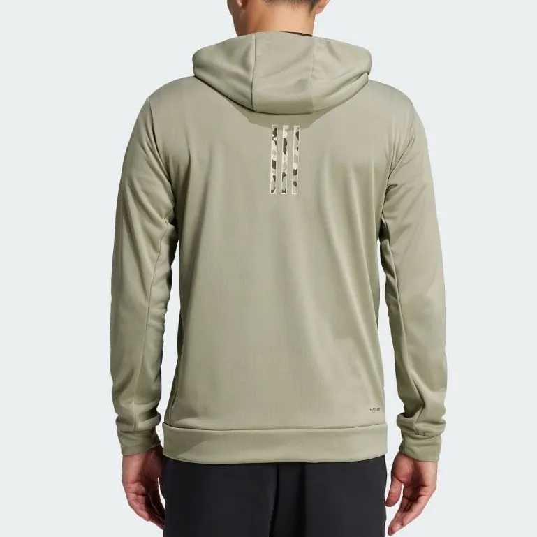 Adidas Train Essentials Camo Full Zip Hoodie-2