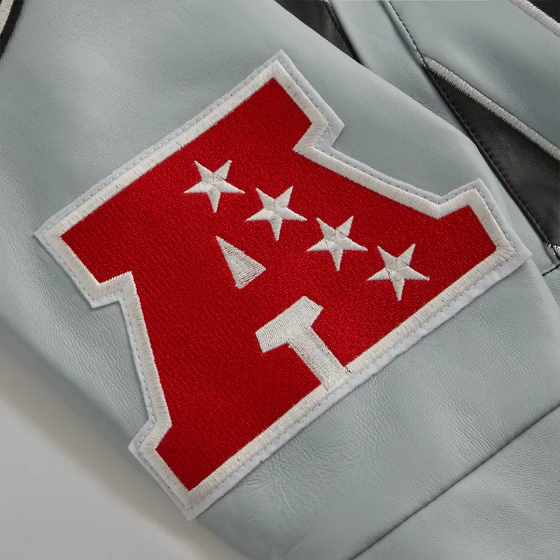 KITH X Jeff Hamilton Nfl Raiders Leather Varisty Jacket-4