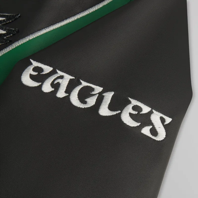 KITH X Jeff Hamilton Nfl Eagles Leather Varsity Jacket-5