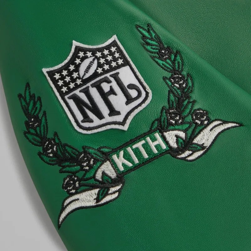 KITH X Jeff Hamilton Nfl Eagles Leather Varsity Jacket-3