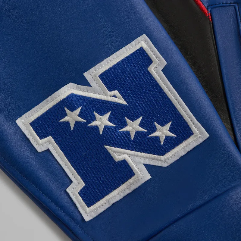 KITH X Jeff Hamilton Nfl Giants Leather Varsity Jacket-4