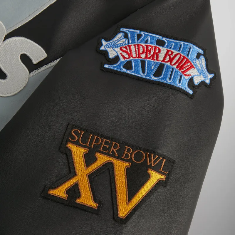 KITH X Jeff Hamilton Nfl Raiders Leather Varisty Jacket-5