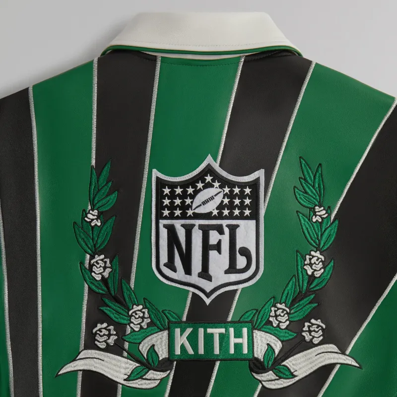 KITH X Jeff Hamilton Nfl Eagles Leather Varsity Jacket-7