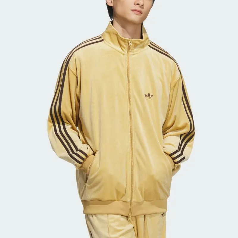 Adidas Originals BECKENBAUER TRACK FW24 Jacket Unisex Beige Gold-1