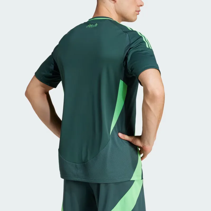 Adidas AEROREADY FW24 Algeria 24 Away Soccer Jerseys Men's Mineral Green-5