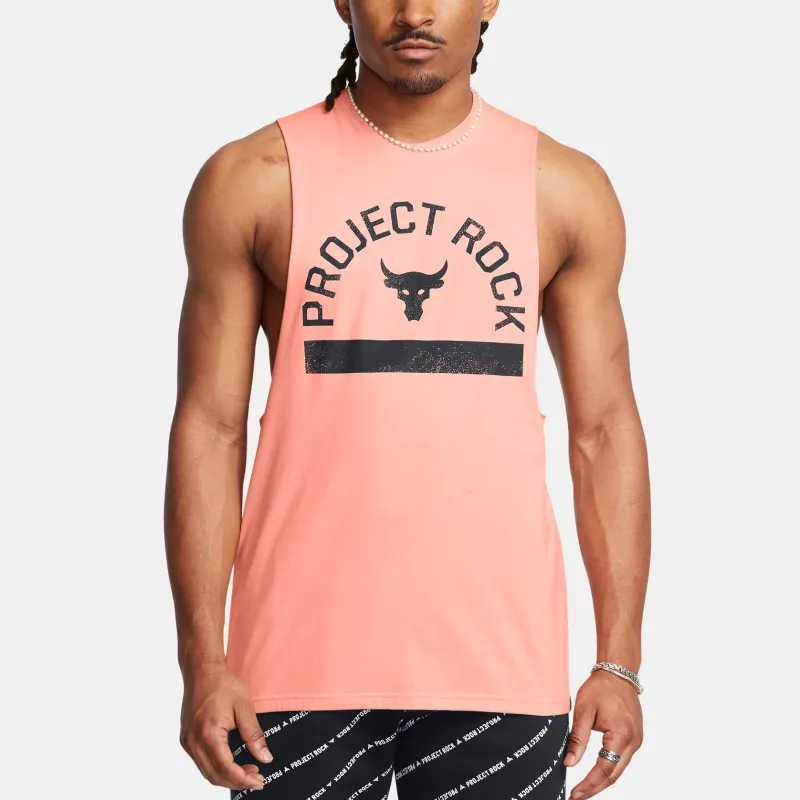 Under Armour ProjectRock Payoff Tank Tops Men's Air Orange/Black-2