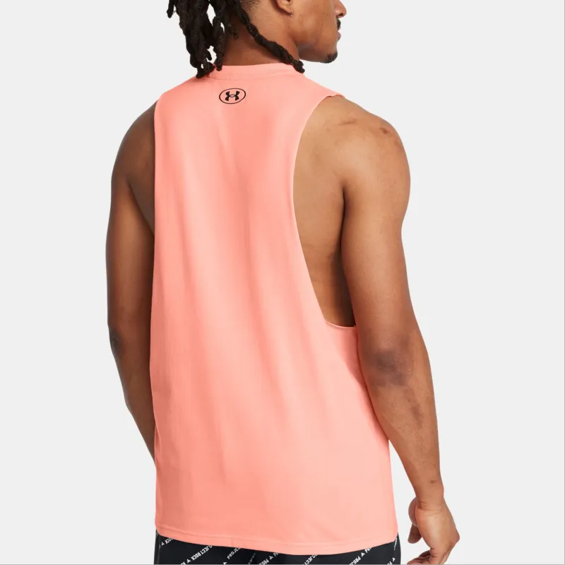 Under Armour ProjectRock Payoff Tank Tops Men's Air Orange/Black-3