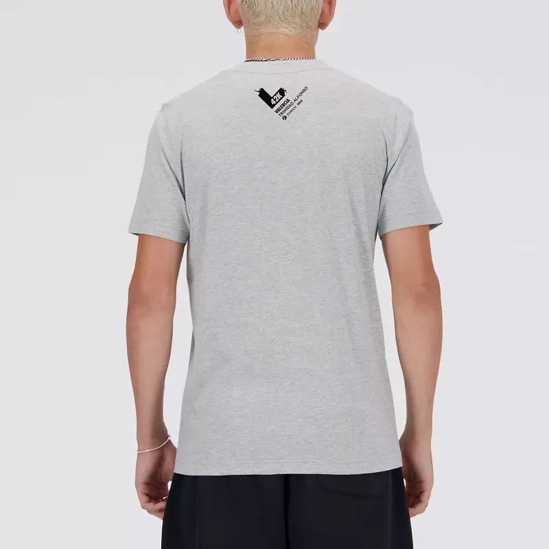 New Balance Graphic Valencia Marathon T-Shirt Men's Sports Gray-2