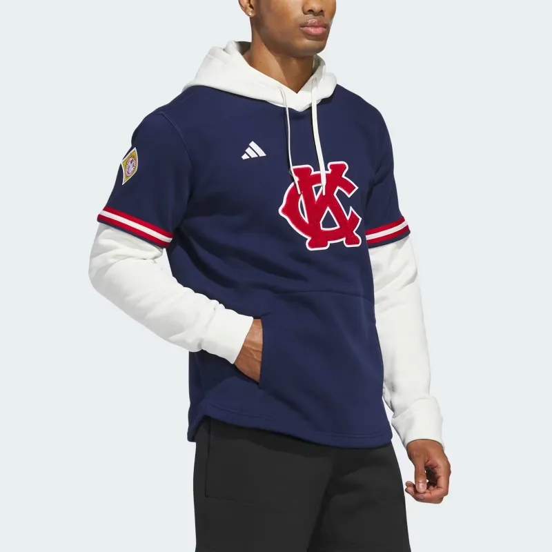 Adidas Free Shipping With AdiClub Negro Leagues Baseball Museum Hooded Jersey-2