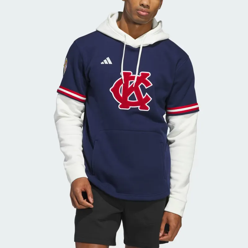 Adidas Free Shipping With AdiClub Negro Leagues Baseball Museum Hooded Jersey-1