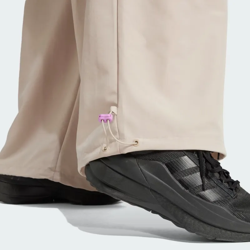 Adidas FW24 Sky Print Woven Parachute Casual Pants Women's Marvelous Beige-4