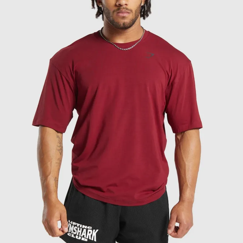 GYMSHARK T-Shirt Men's Red/Black-2