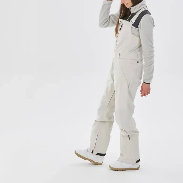 DECATHLON DREAMSCAPE SNB BIB Ski Pants Women's Lunar Rock Gray-3