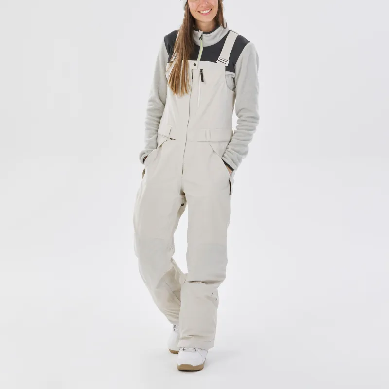 DECATHLON DREAMSCAPE SNB BIB Ski Pants Women's Lunar Rock Gray-1