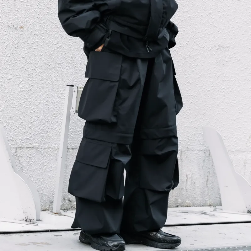 Phenix x Clesste FW24 WINDSTOPPER® By GORE-TEX LABS 2WAY CITY MILITARY Cargo Pants Unisex Black-11