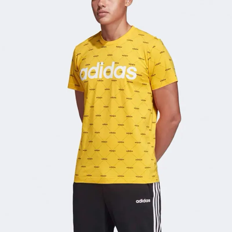 Adidas Sportswear Core Fav T-Shirt Men's Vibrant Gold/Black-2