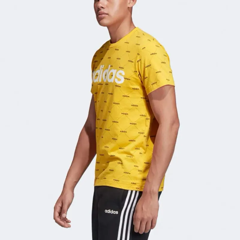 Adidas Sportswear Core Fav T-Shirt Men's Vibrant Gold/Black-3