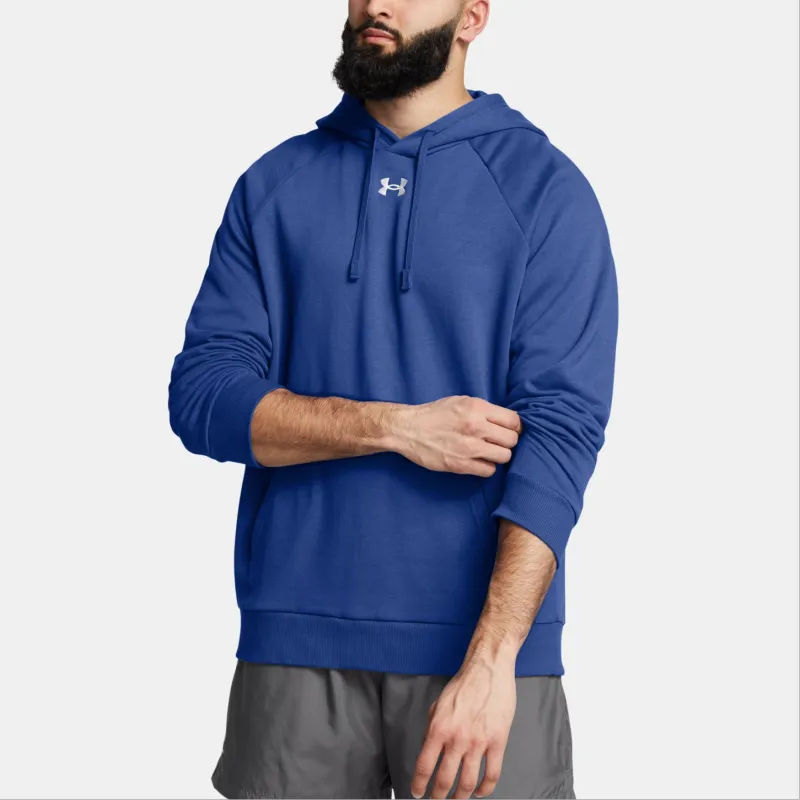 Under Armour Rival Fleece FW24 Sweatshirt Men's Technology Blue/White-2