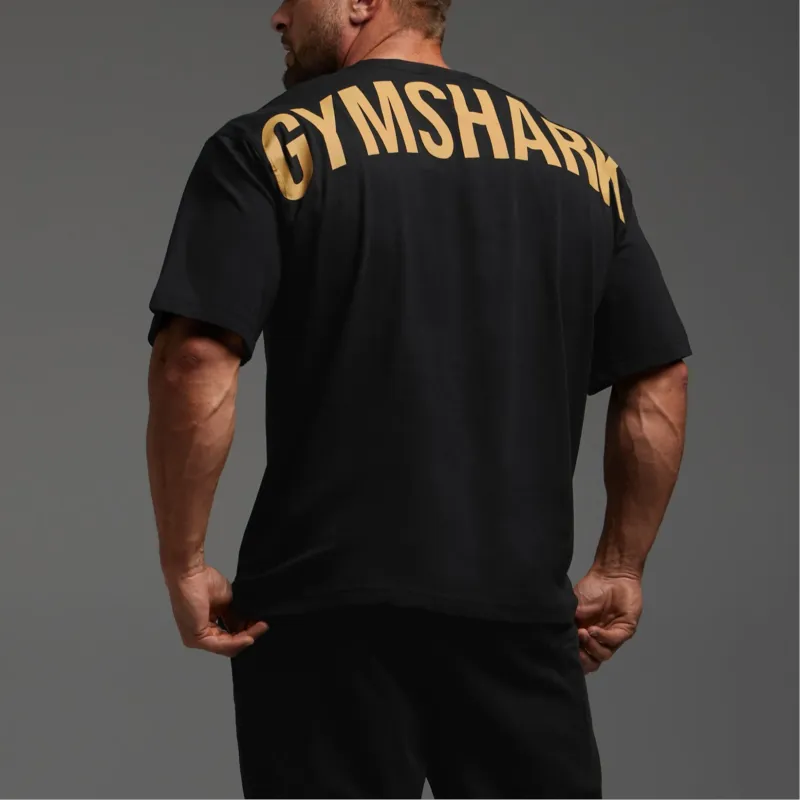 GYMSHARK T Shirt Men's Black/Yellow-5