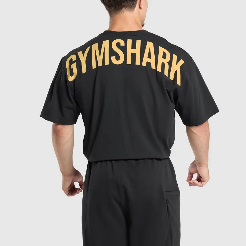 GYMSHARK T Shirt Men's Black/Yellow-3