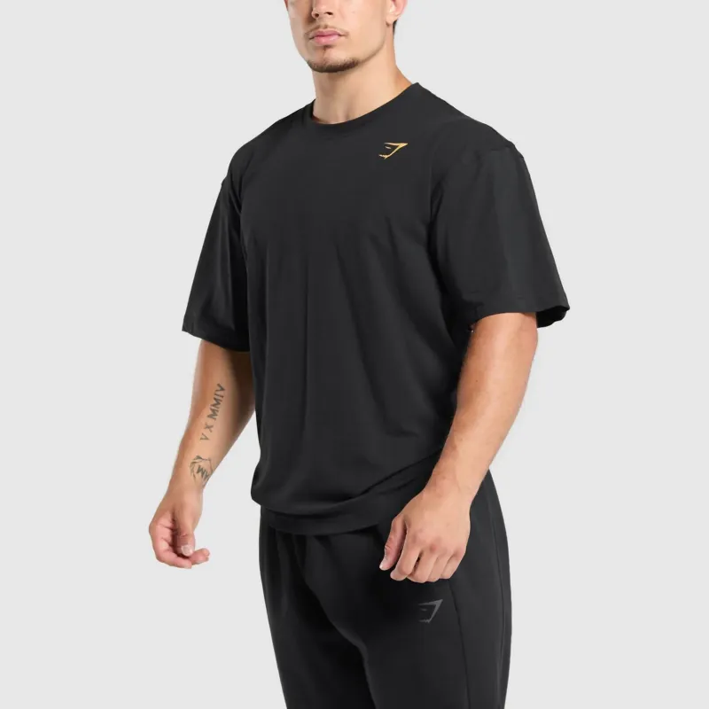 GYMSHARK T Shirt Men's Black/Yellow-2