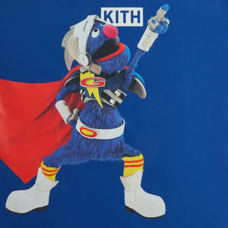 KITH X Sesame Street Super Grover Tee-2
