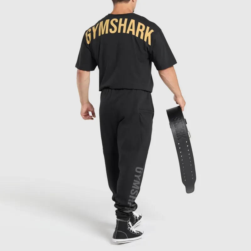 GYMSHARK T Shirt Men's Black/Yellow-4