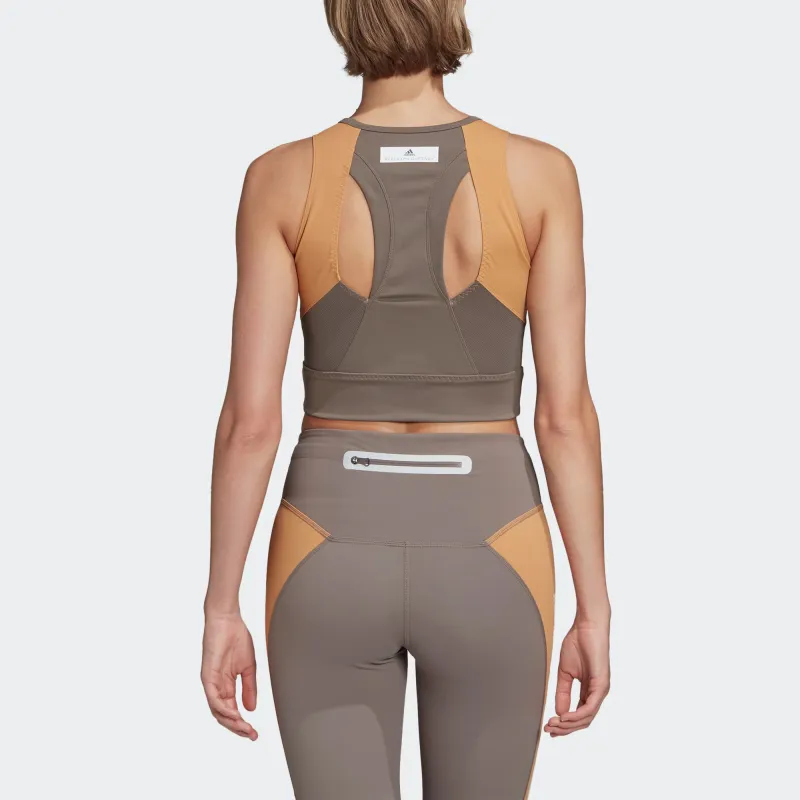 Adidas x Stella McCartney Sport Vests Women's Explore Gray/Cardboard Yellow-4