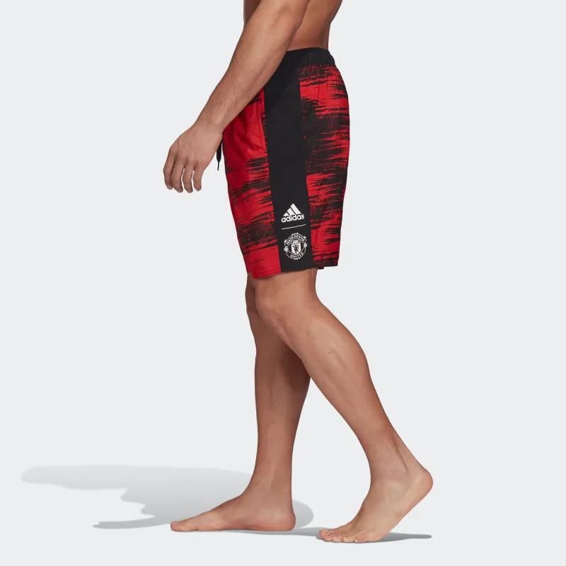 Adidas Manchester United Swimming Shorts Men's Red-4