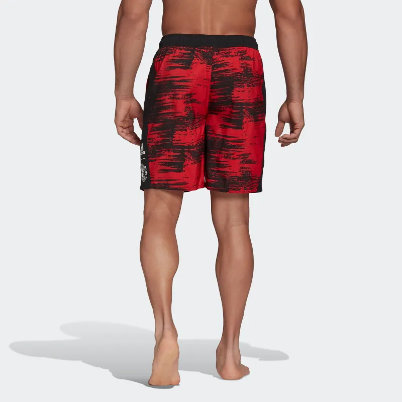 Adidas Manchester United Swimming Shorts Men's Red-3