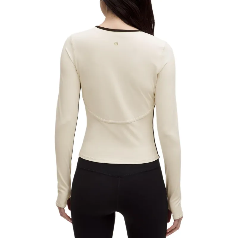 Lululemon Nulu™ T-Shirt Women's Light Ivory/black-1