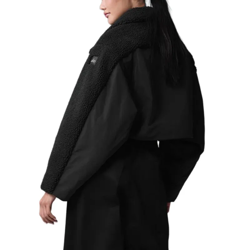 Alo Yoga Sherpa Cozy Escape Puffer Down Jacket Women's-5
