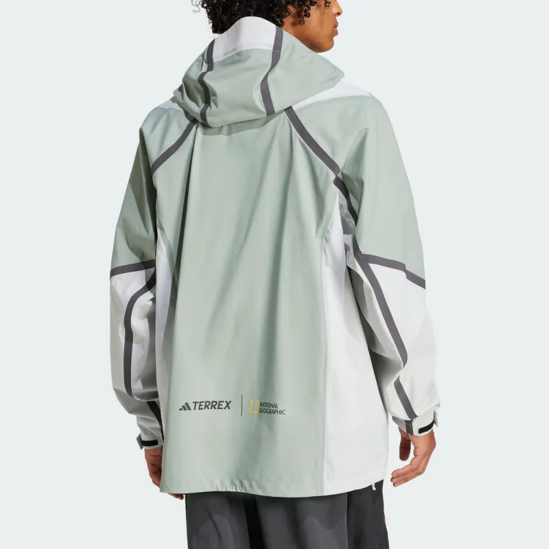 National Geographic X Adidas Windbreaker Jackets Men Dusty Green-3