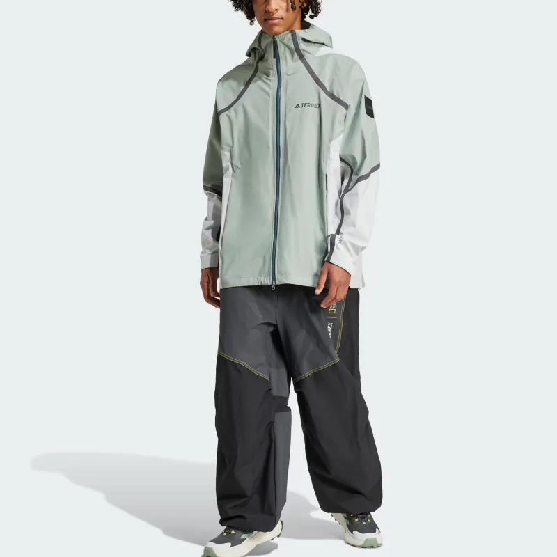 National Geographic X Adidas Windbreaker Jackets Men Dusty Green-2