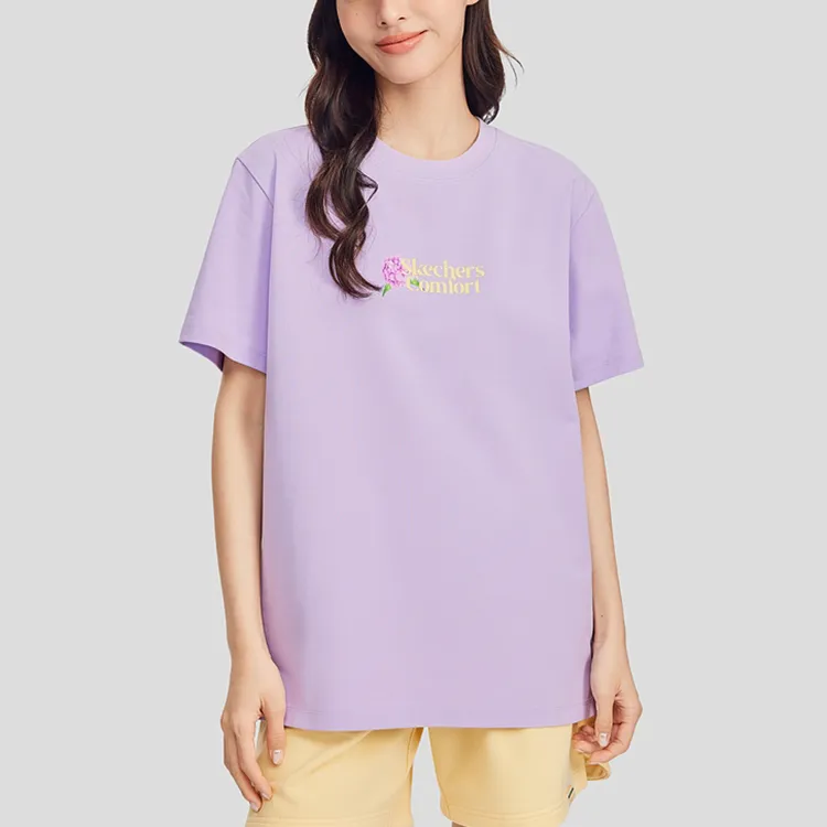 Skechers T Shirt Unisex Lavender-1