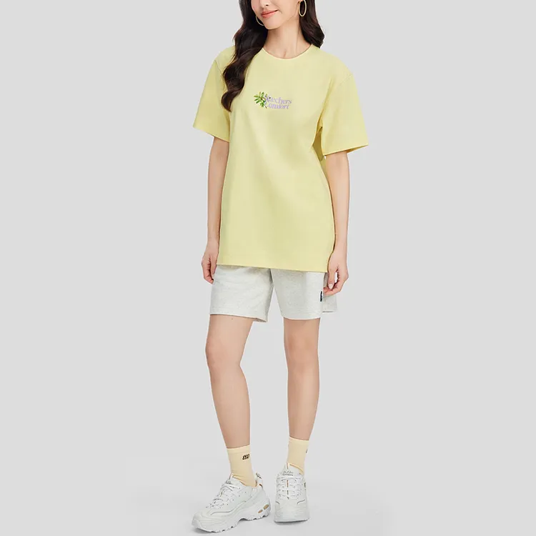 Skechers T Shirts Unisex Wax Yellow/026S-1
