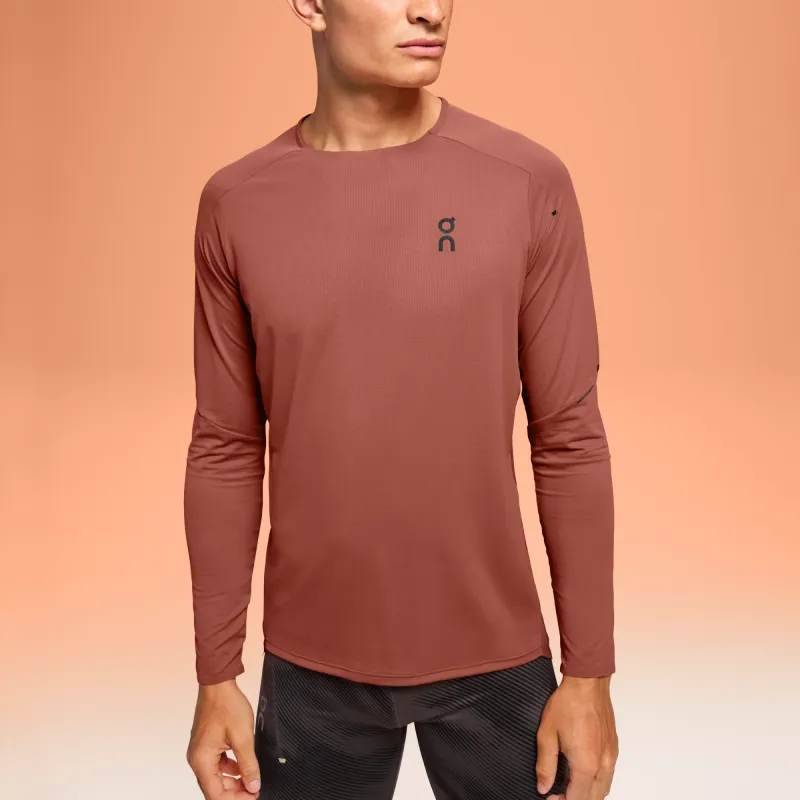 On Performance T Shirt Men's Reddish Umber/Gemstone Red-2